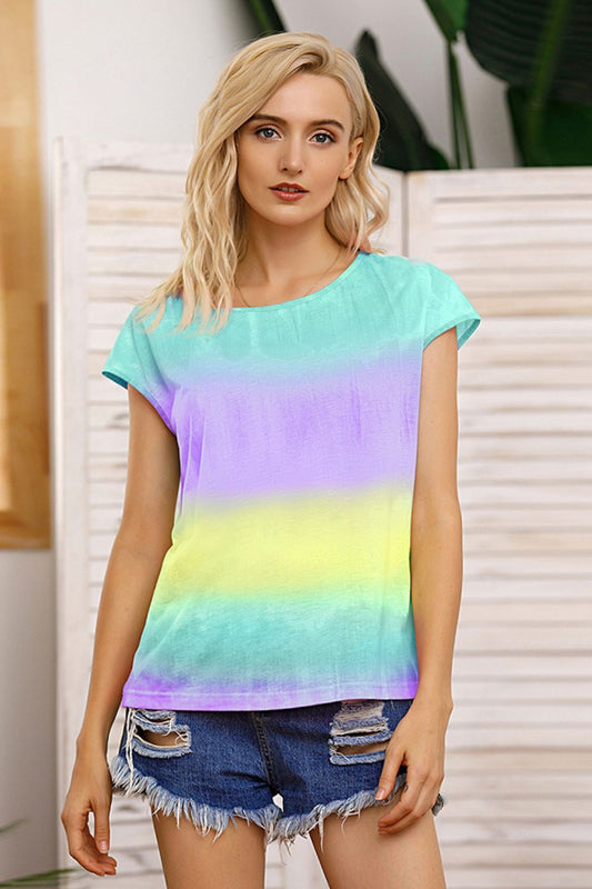 Ivy Lane Tie Dye Round Neck Short Sleeve Tee