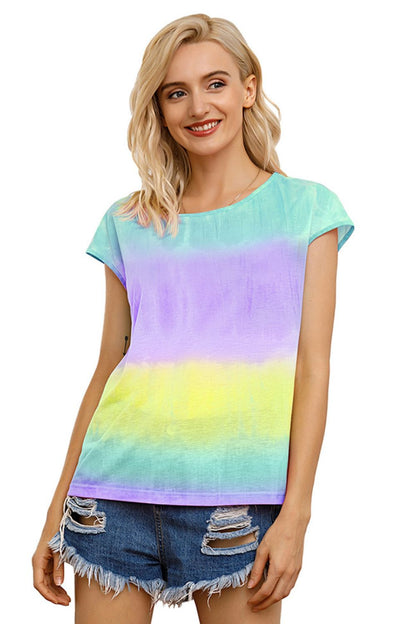 Ivy Lane Tie Dye Round Neck Short Sleeve Tee