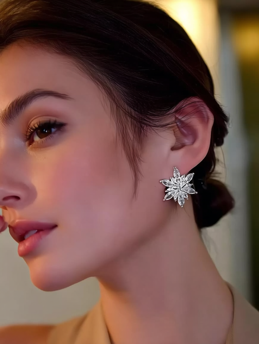 Christmas Snowflake Stud Earrings